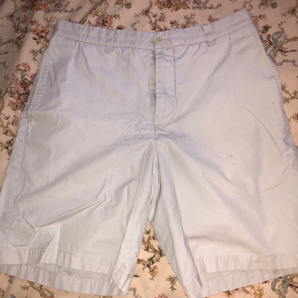 Khaki shorts. Vineyard vines.